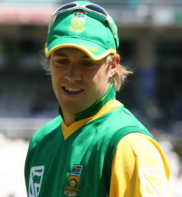 AB de Villiers at cricket training