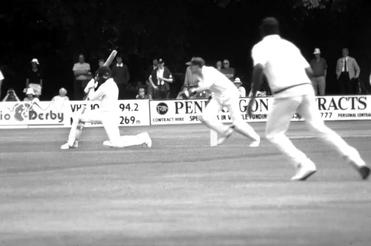 Brian Lara at a cricket ground