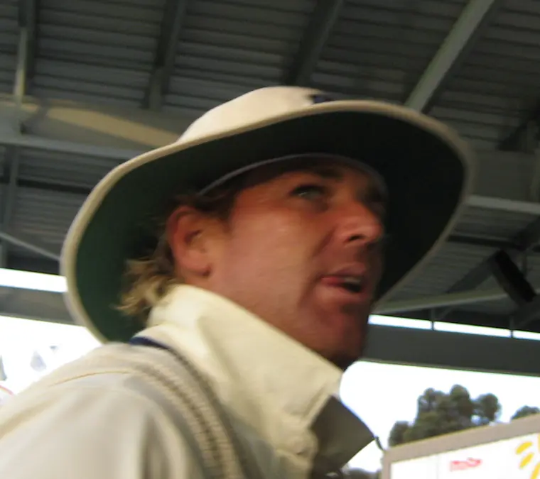 Shane Warne at the WACA