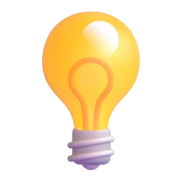 A bright yellow light bulb