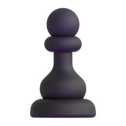 A glossy chess pawn