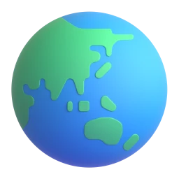 A colorful globe