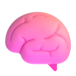 A pink brain
